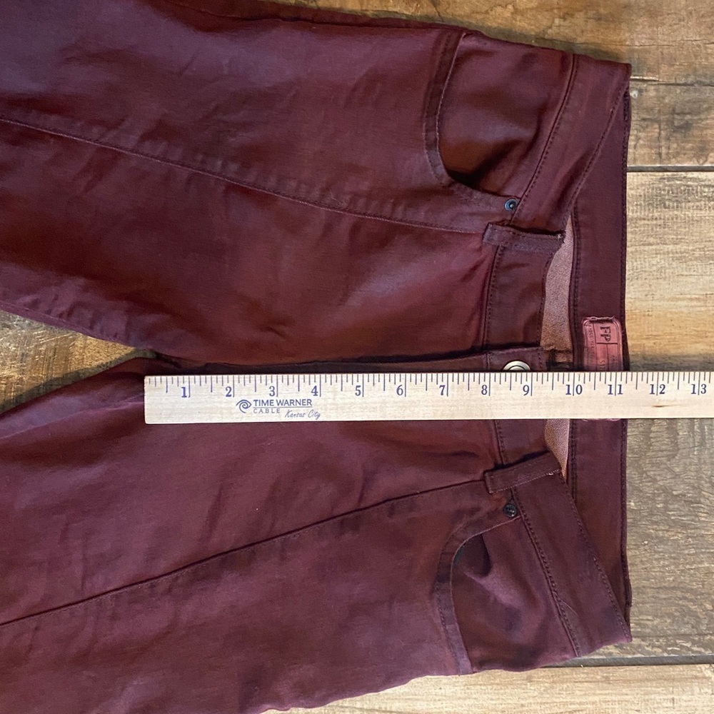 Free People Deep Burgundy Skinny Jeans - Picture 7 of 12